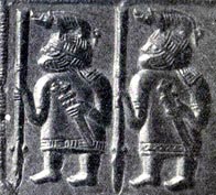 Boar Helmed Germanic Warriors bronze plate from Torslunda, Oeland, Sweden